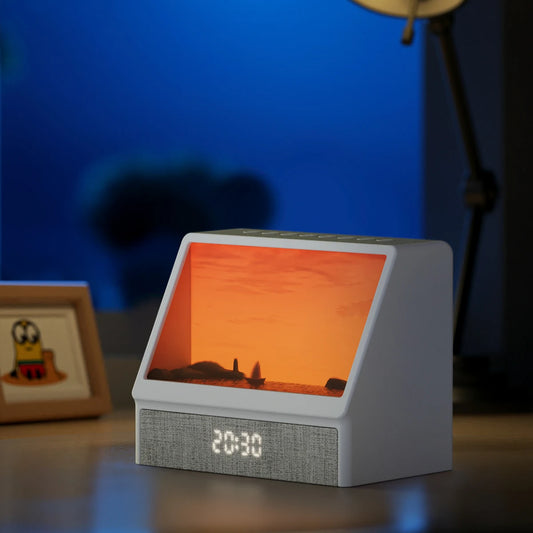 Wake Up Refreshed with Our Bluetooth Sunrise Alarm Clock - Dimmable Light & 12 Soothing Sounds for a Perfect Morning Routine