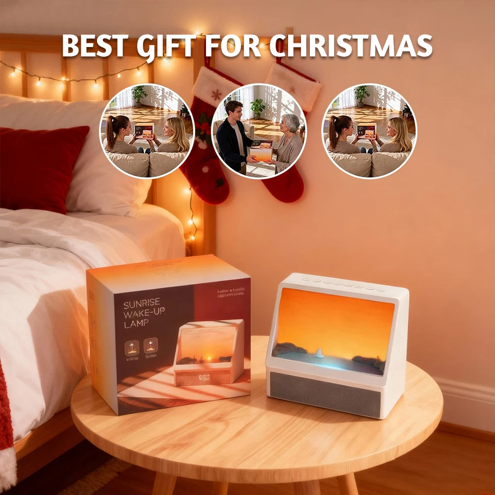 Wake Up Refreshed with Our Bluetooth Sunrise Alarm Clock - Dimmable Light & 12 Soothing Sounds for a Perfect Morning Routine