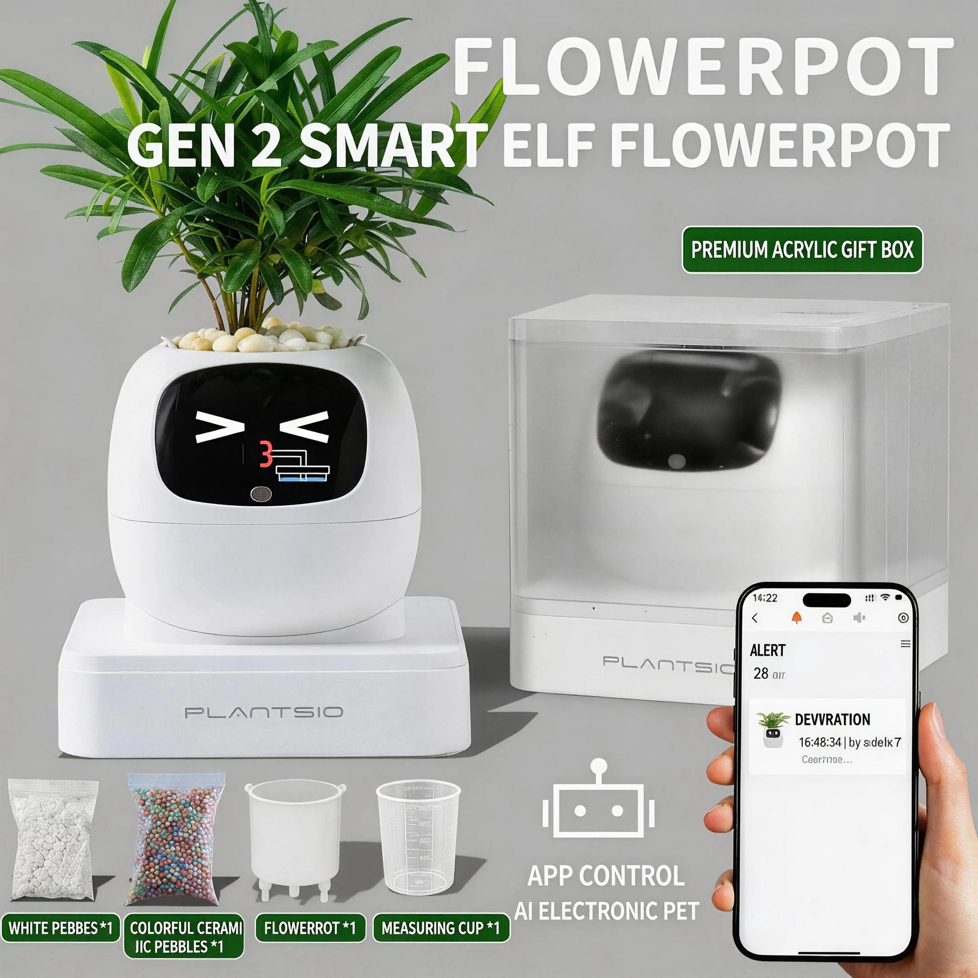 Transform Your Space with the Mart Plant Pot AI Planter - The Ultimate Intelligent Garden System for Plant Lovers | Perfect Holiday Gift!