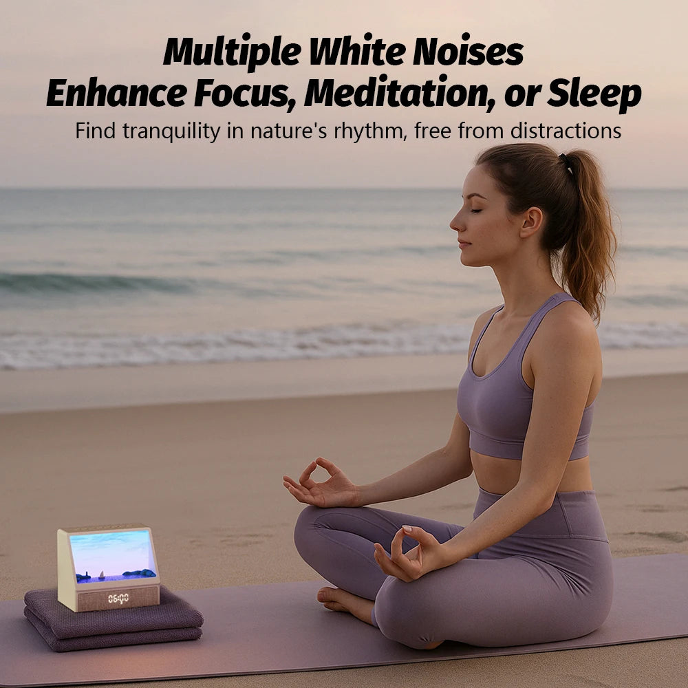 Wake Up Refreshed with Our Bluetooth Sunrise Alarm Clock - Dimmable Light & 12 Soothing Sounds for a Perfect Morning Routine